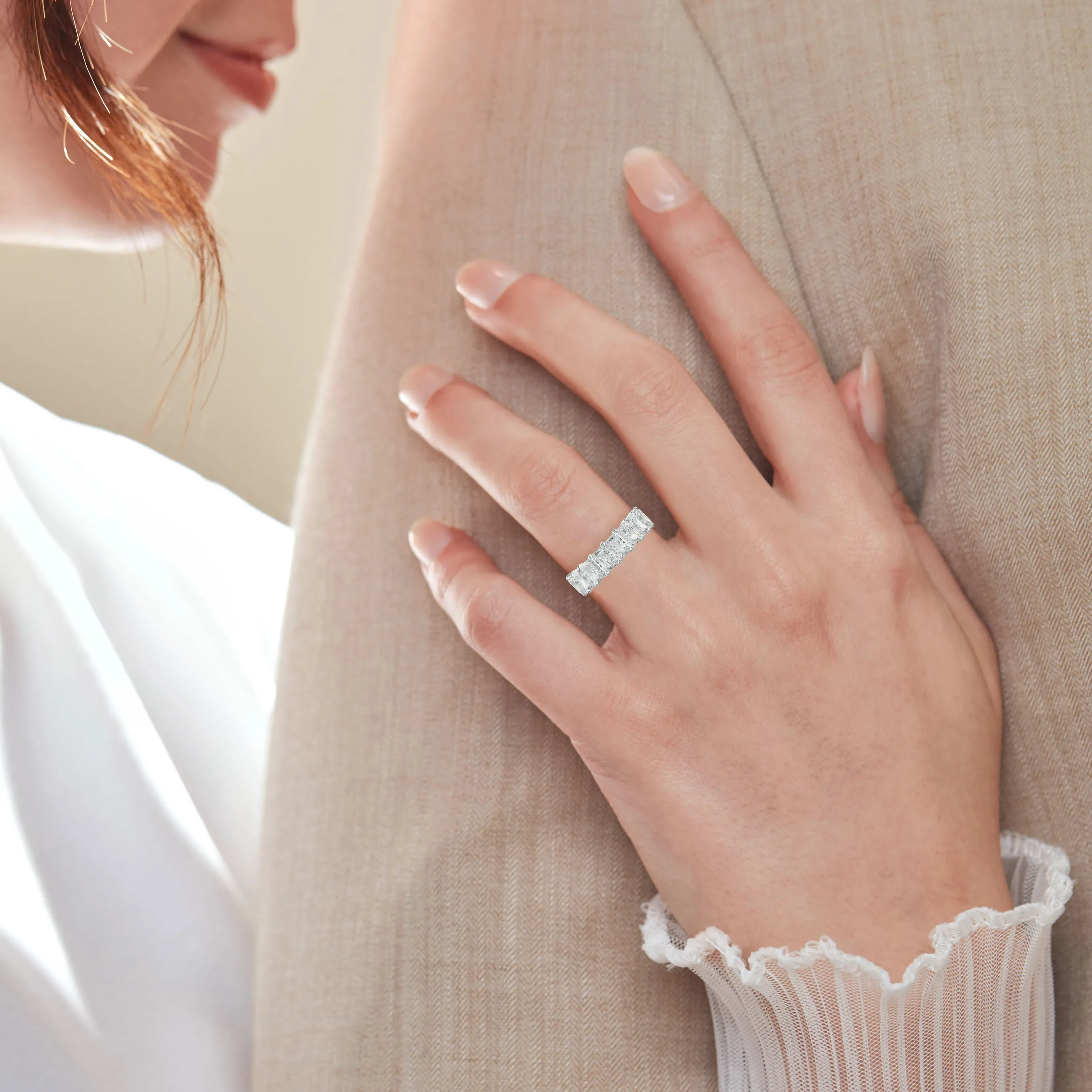 7.0 Carat Radiant Diamond Anniversary Band