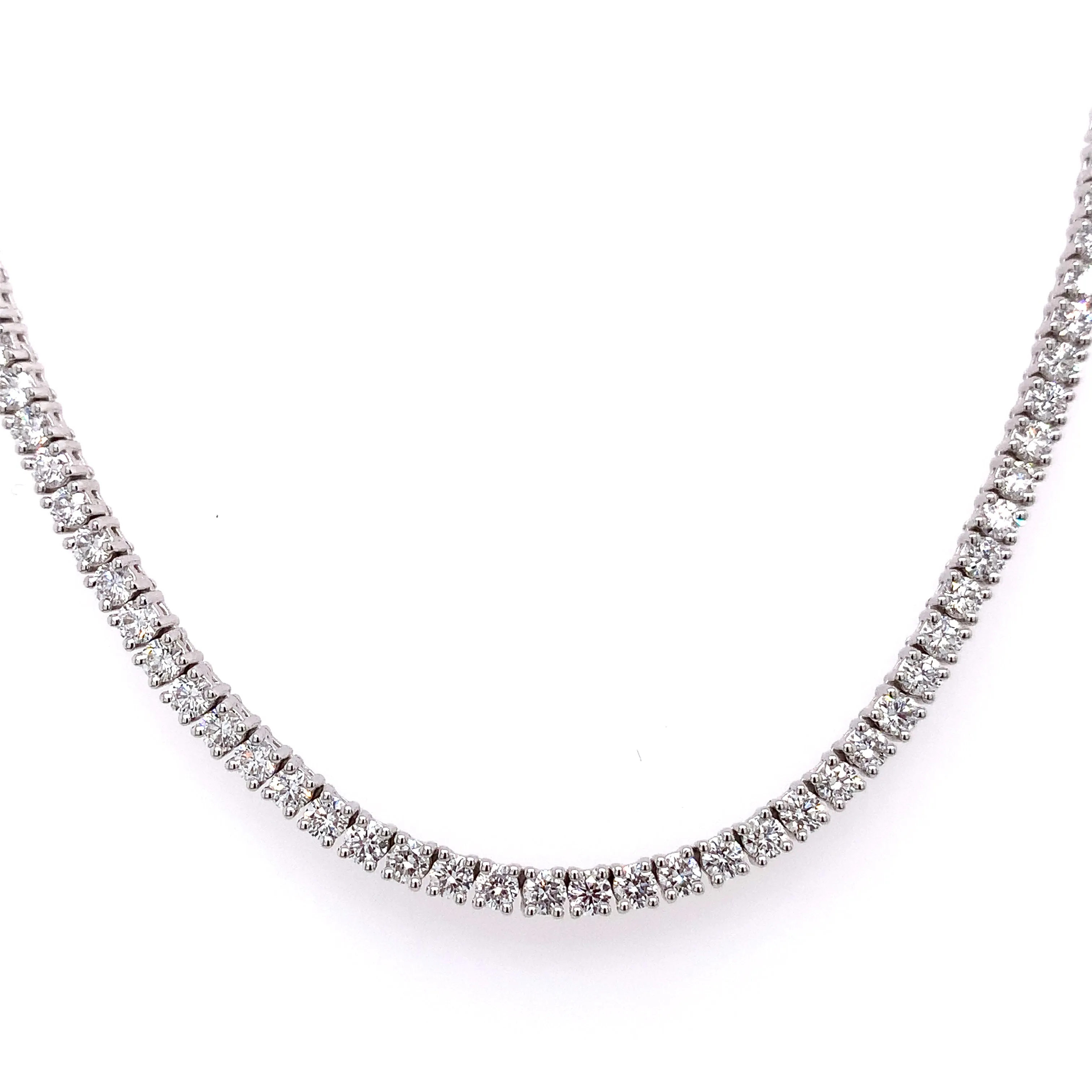 7.76ct tw Diamond Riviera Line Tennis Statement Necklace