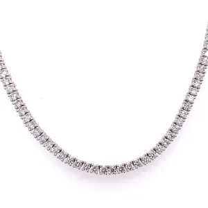 7.76ct tw Diamond Riviera Line Tennis Statement Necklace