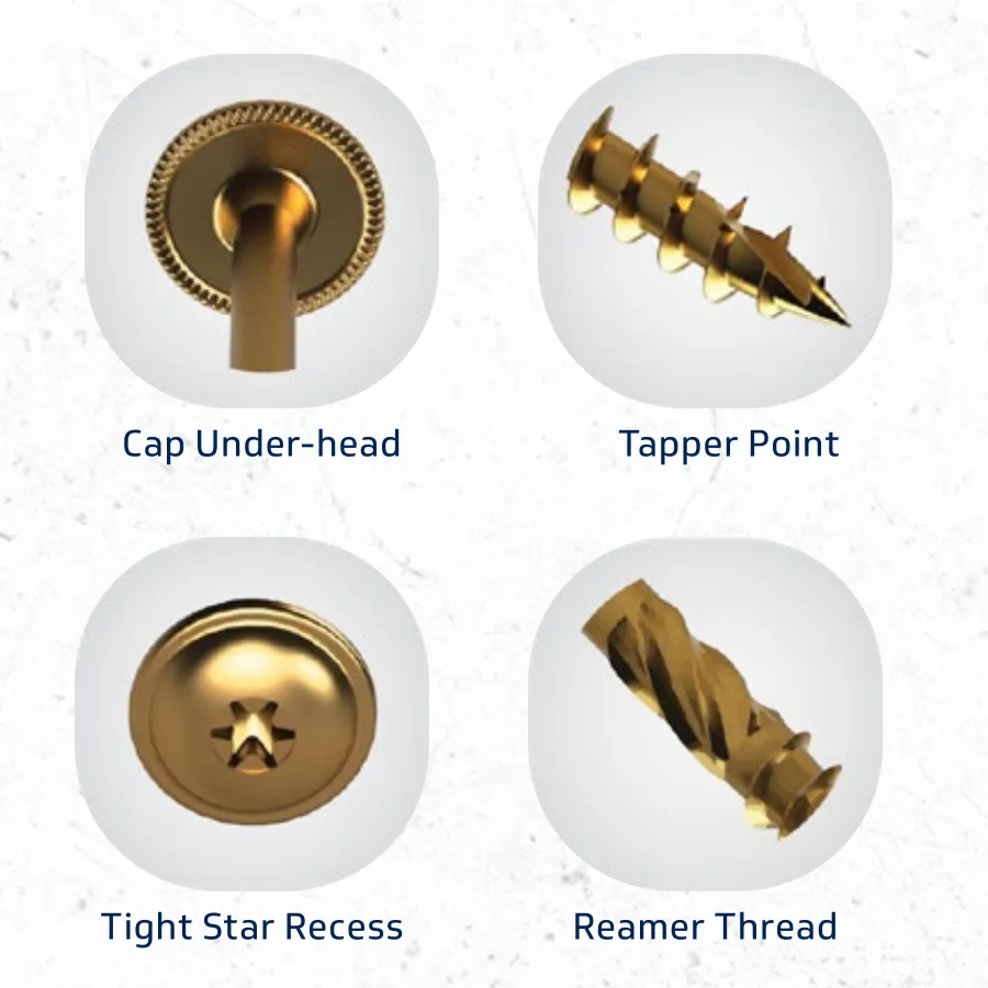 #8 Light Duty Structural / Construction Screws (Self-Tapping)