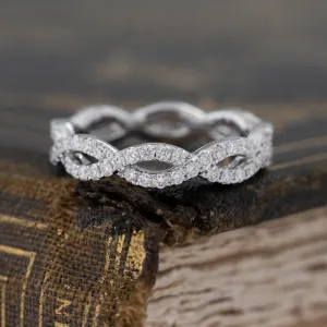 .80ctw Diamond Twist Eternity Band