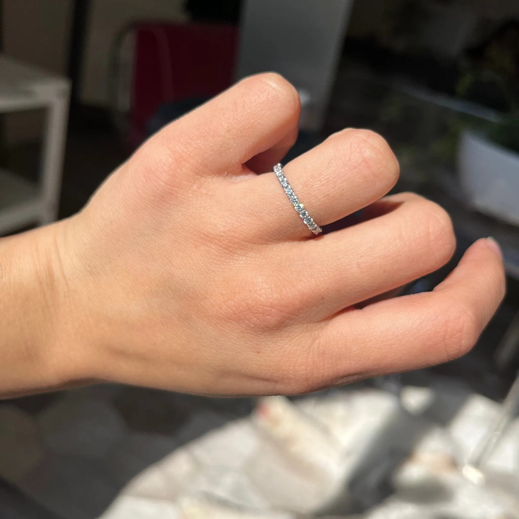 .90ctw Round Cut Diamond Eternity Band