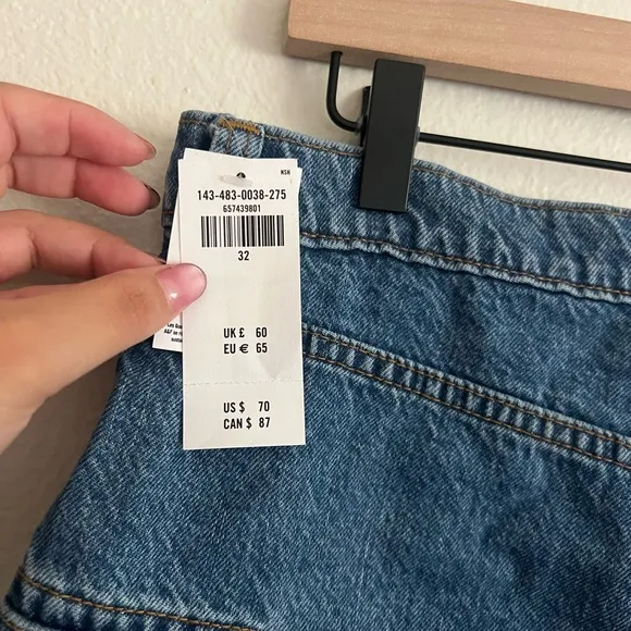 Abercrombie &amp; Fitch High-Waisted Denim Skirt