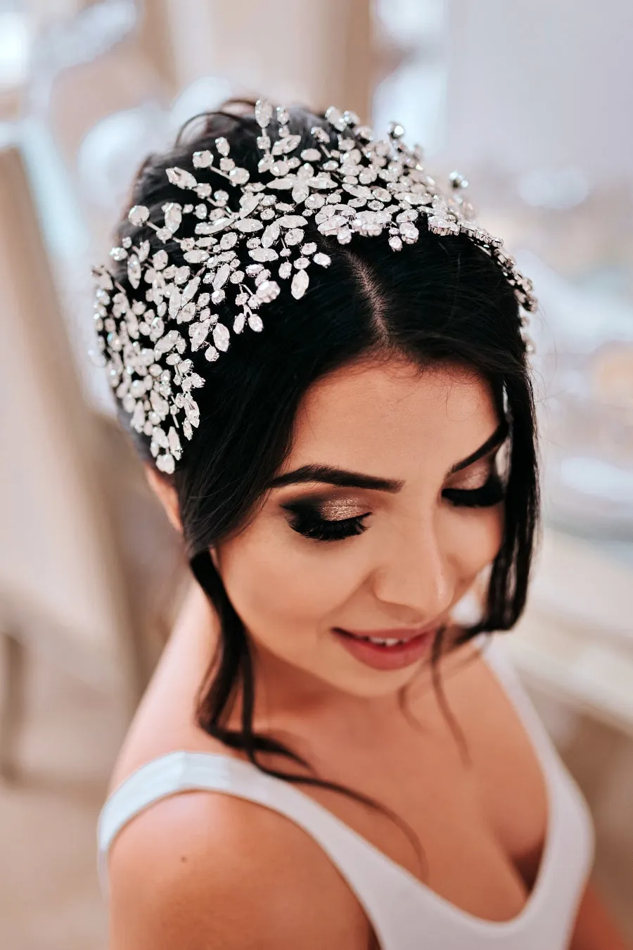 ADELE Bridal Headpiece, Luxurious Swarovski Headband