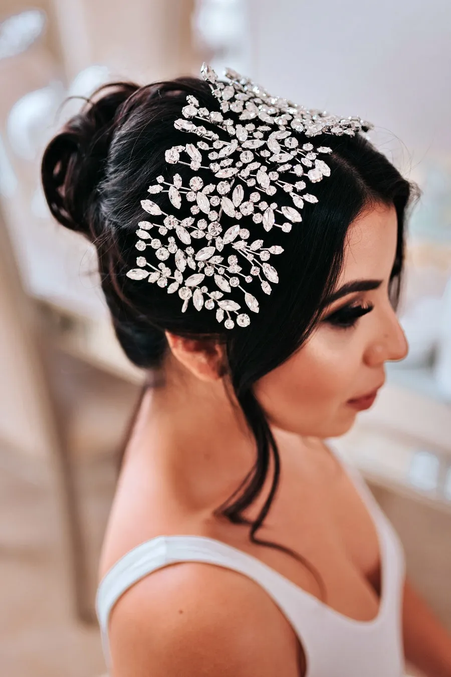 ADELE Bridal Headpiece, Luxurious Swarovski Headband