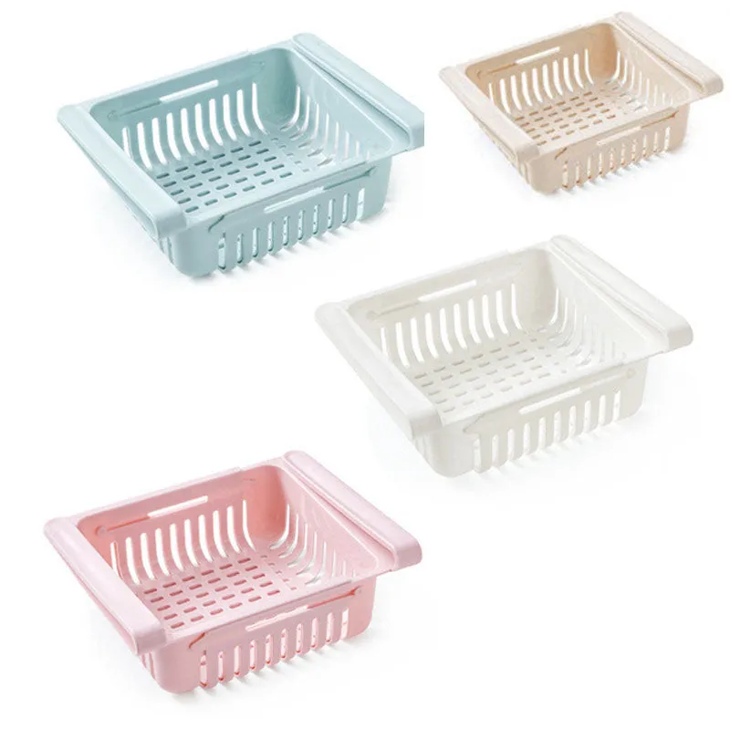 Adjustable Kitchen Refrigerator Storage Rack