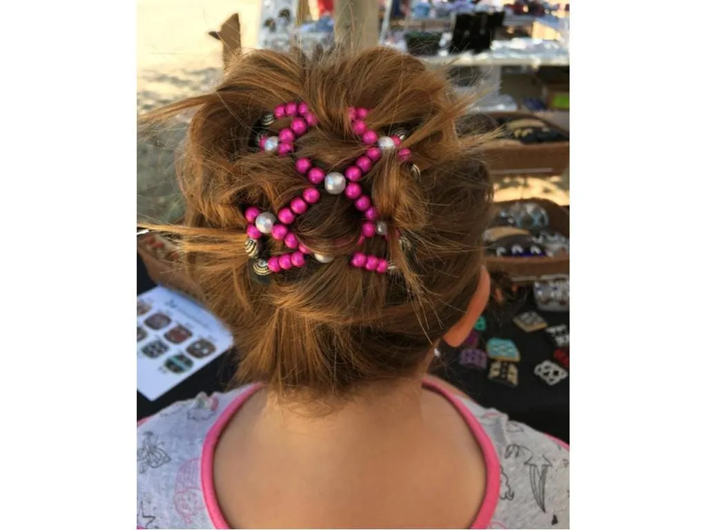 African Butterfly Chameleon Hair Comb - Dupla Brown 62