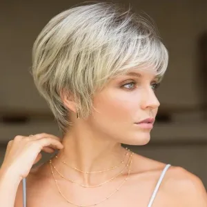 Agnelita | Blonde Short Pixie Cut Straight Synthetic Hair Wig