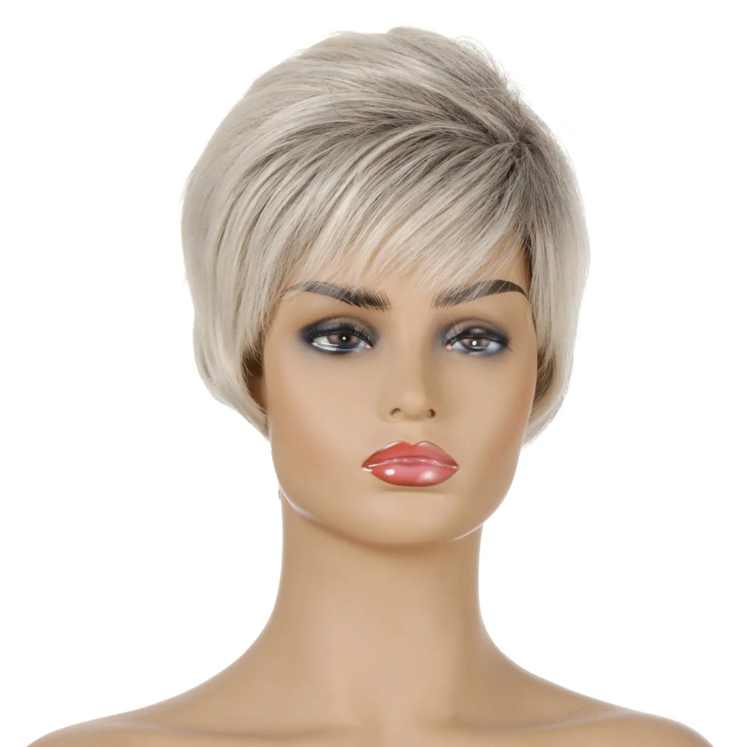 Agnelita | Blonde Short Pixie Cut Straight Synthetic Hair Wig