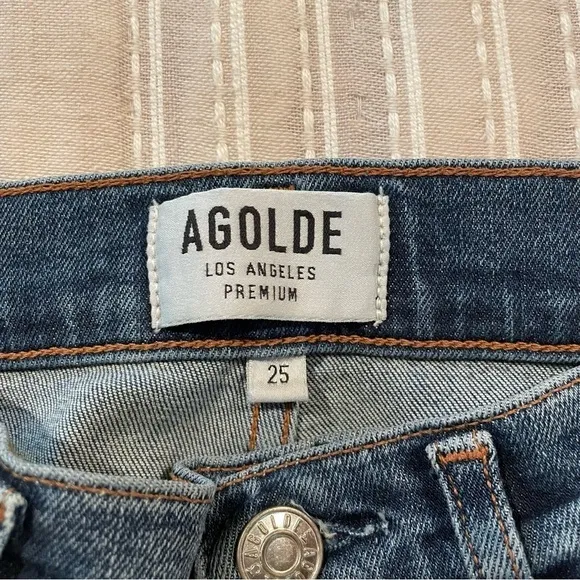 Agolde Sophie High Rise Skinny Crop Jeans in Spite 25