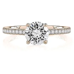 A.Jaffe Pave Diamond Engagement Ring Setting