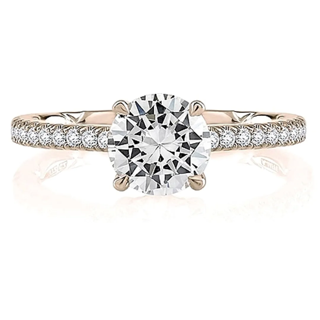 A.Jaffe Pave Diamond Engagement Ring Setting