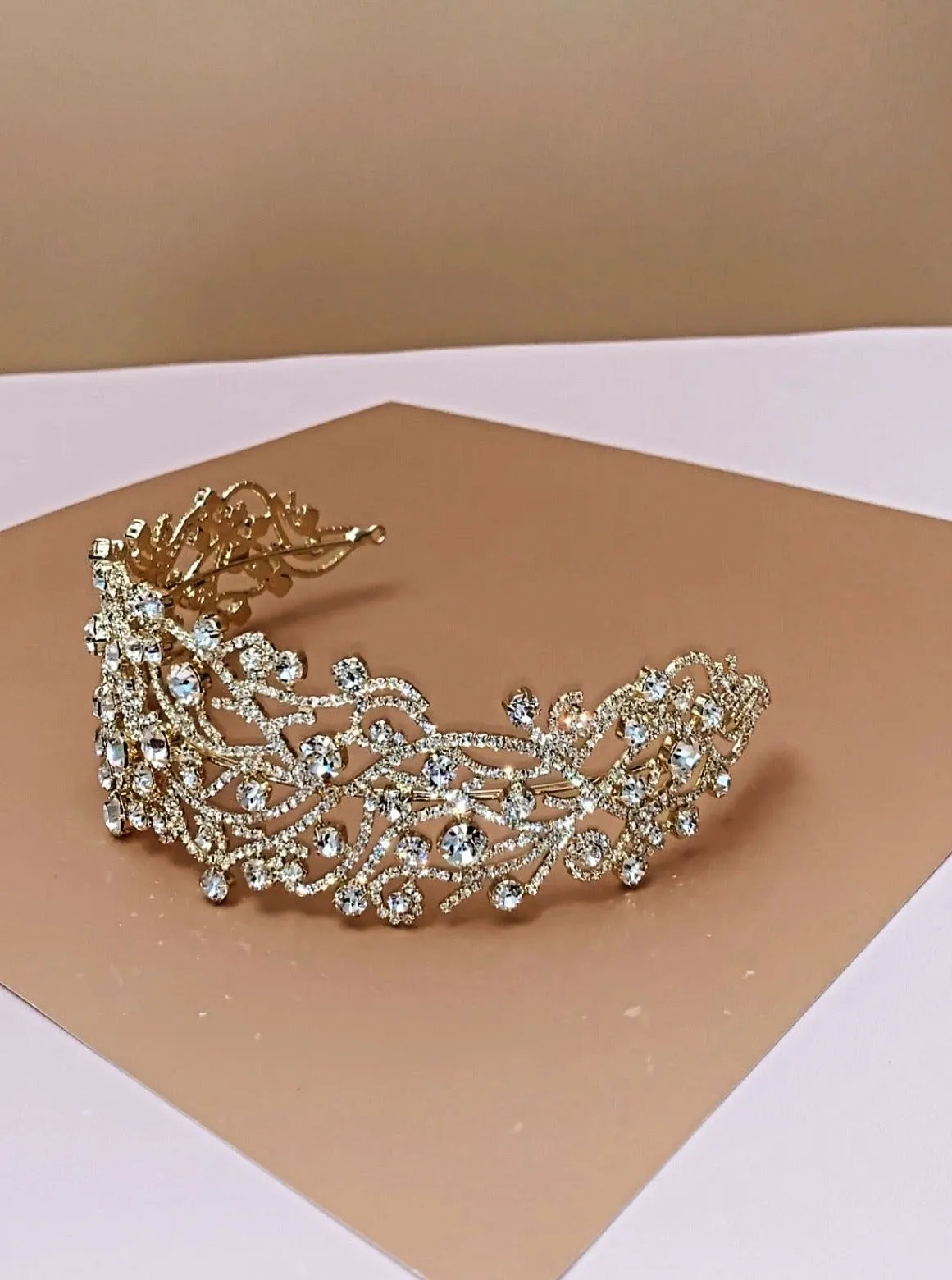 ALICE Wedding Headband, Swarovski Headpiece