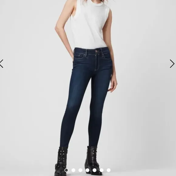 All Saints Grace Mid-Rise Superstretch Skinny Jean
