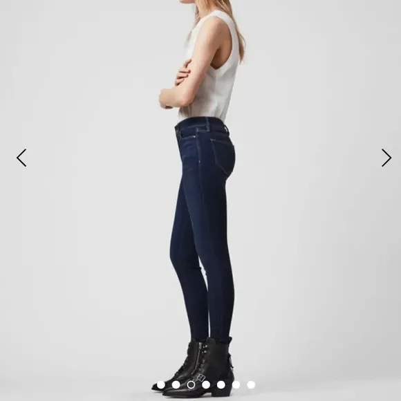 All Saints Grace Mid-Rise Superstretch Skinny Jean