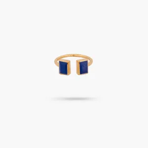 Amare Wear Baguette Sapphire Cuff Ring