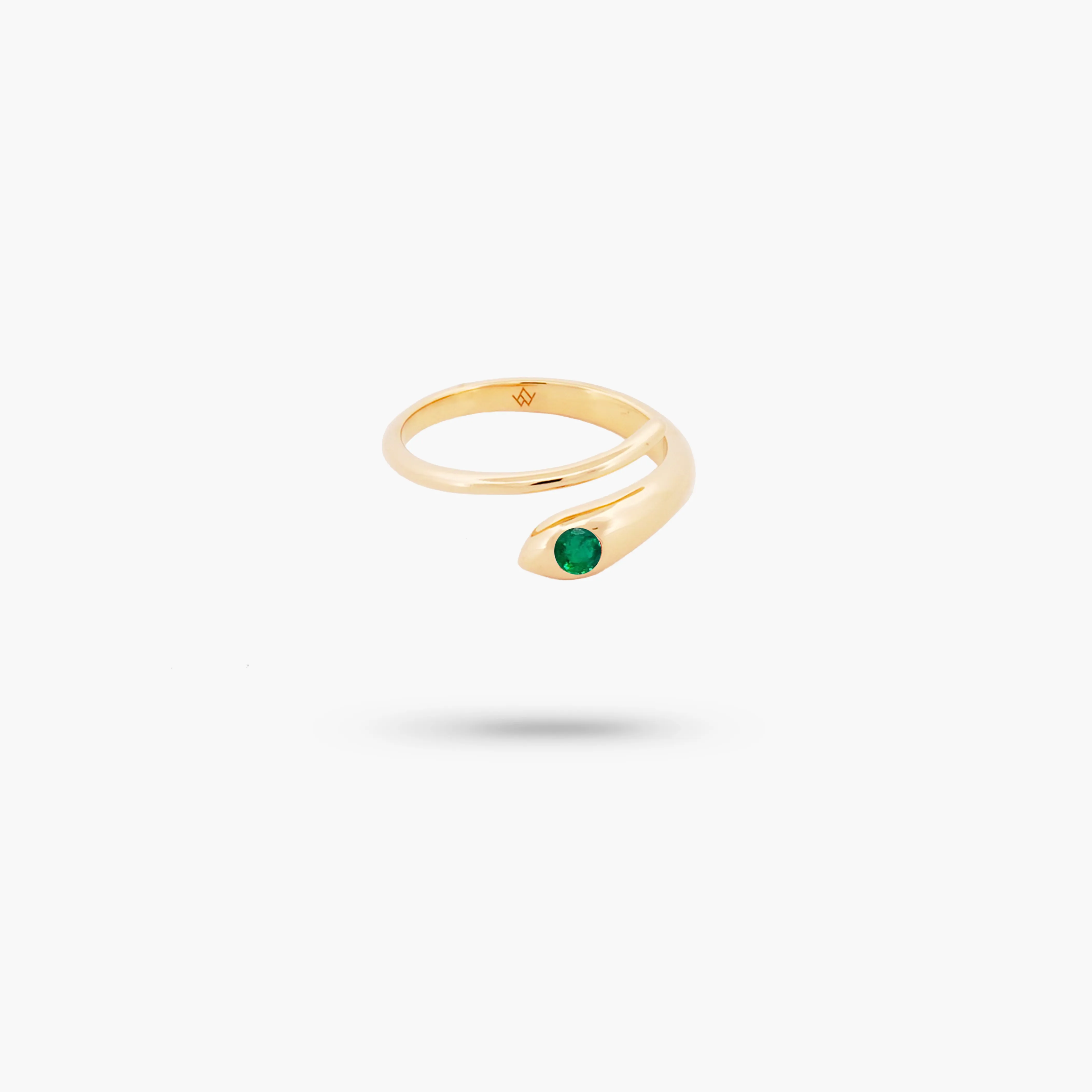 Amare Wear Emerald Snake Ring