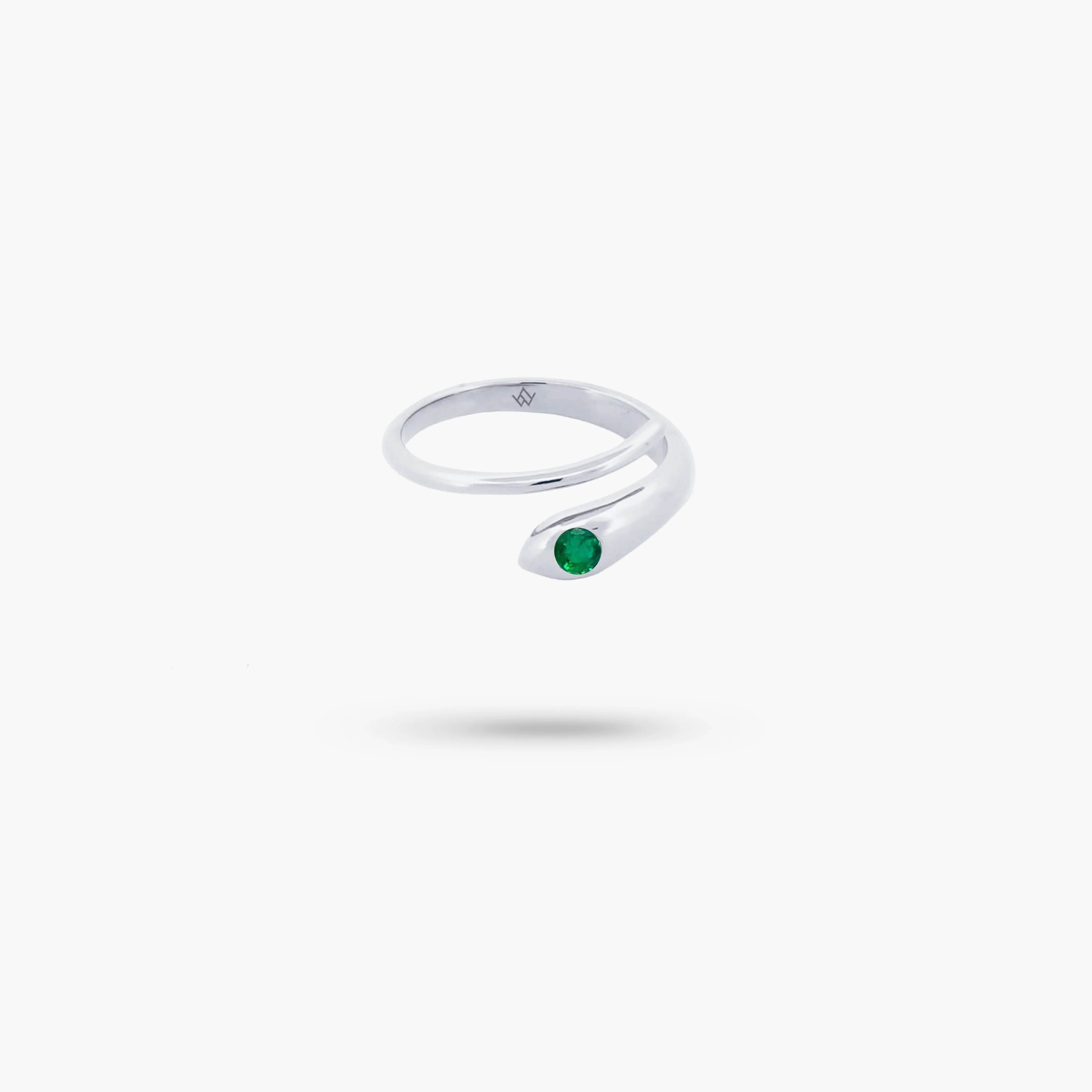 Amare Wear Emerald Snake Ring