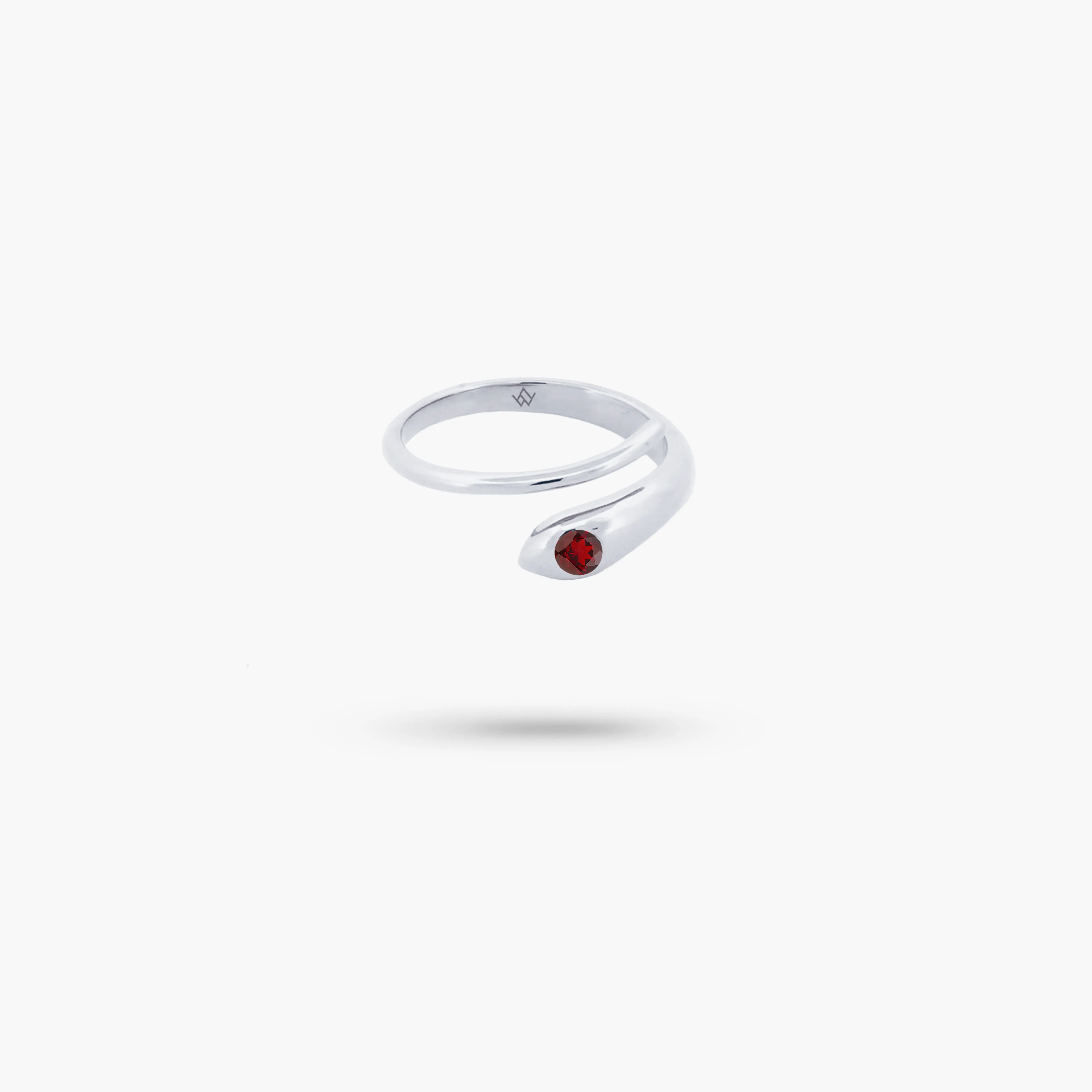 Amare Wear Garnet Snake Ring