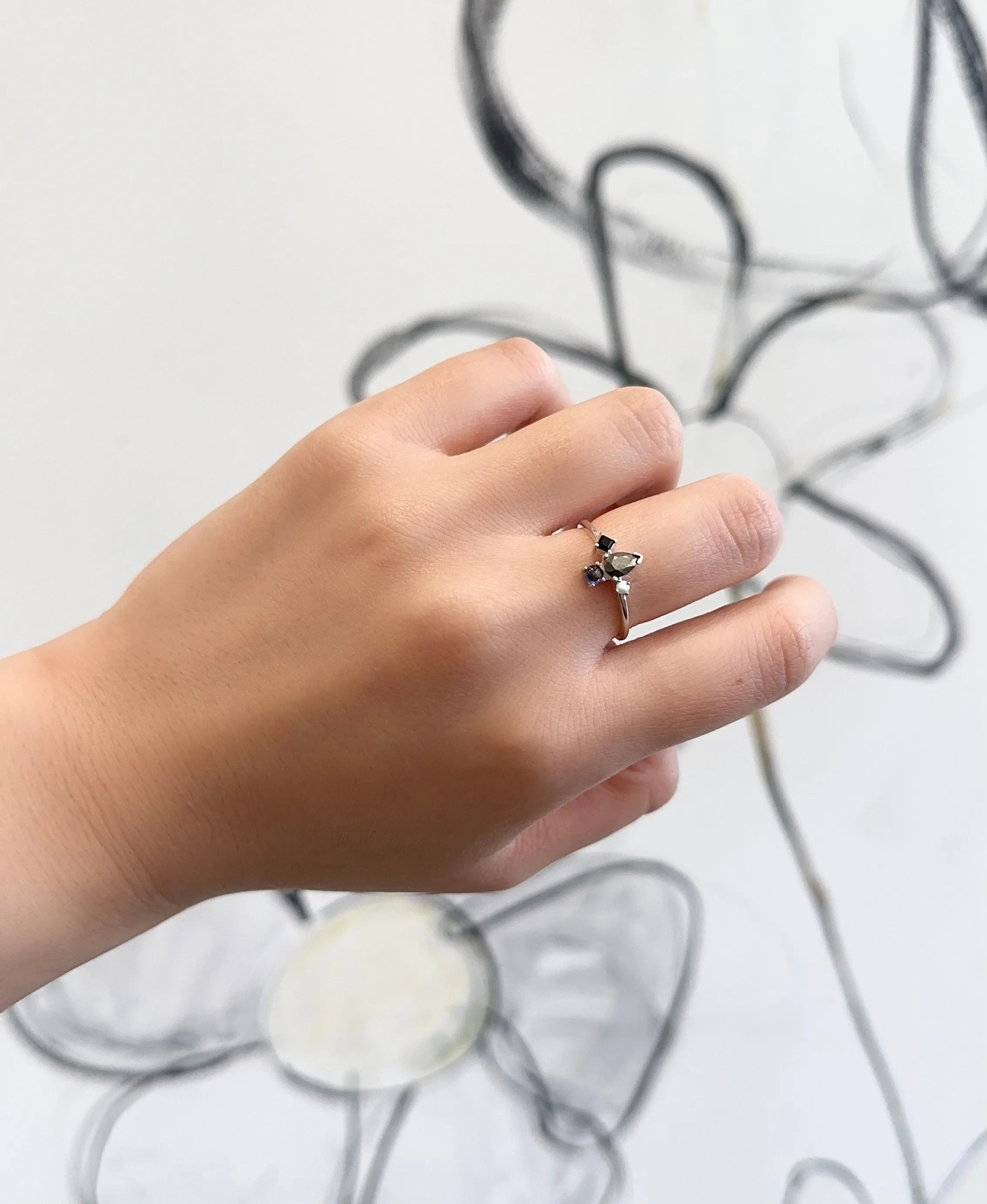 Amare Wear Pyrite Multi-Stone Paradise Ring