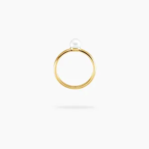 Amare Wear Radiant Pearl Solitaire Ring - Made to Order