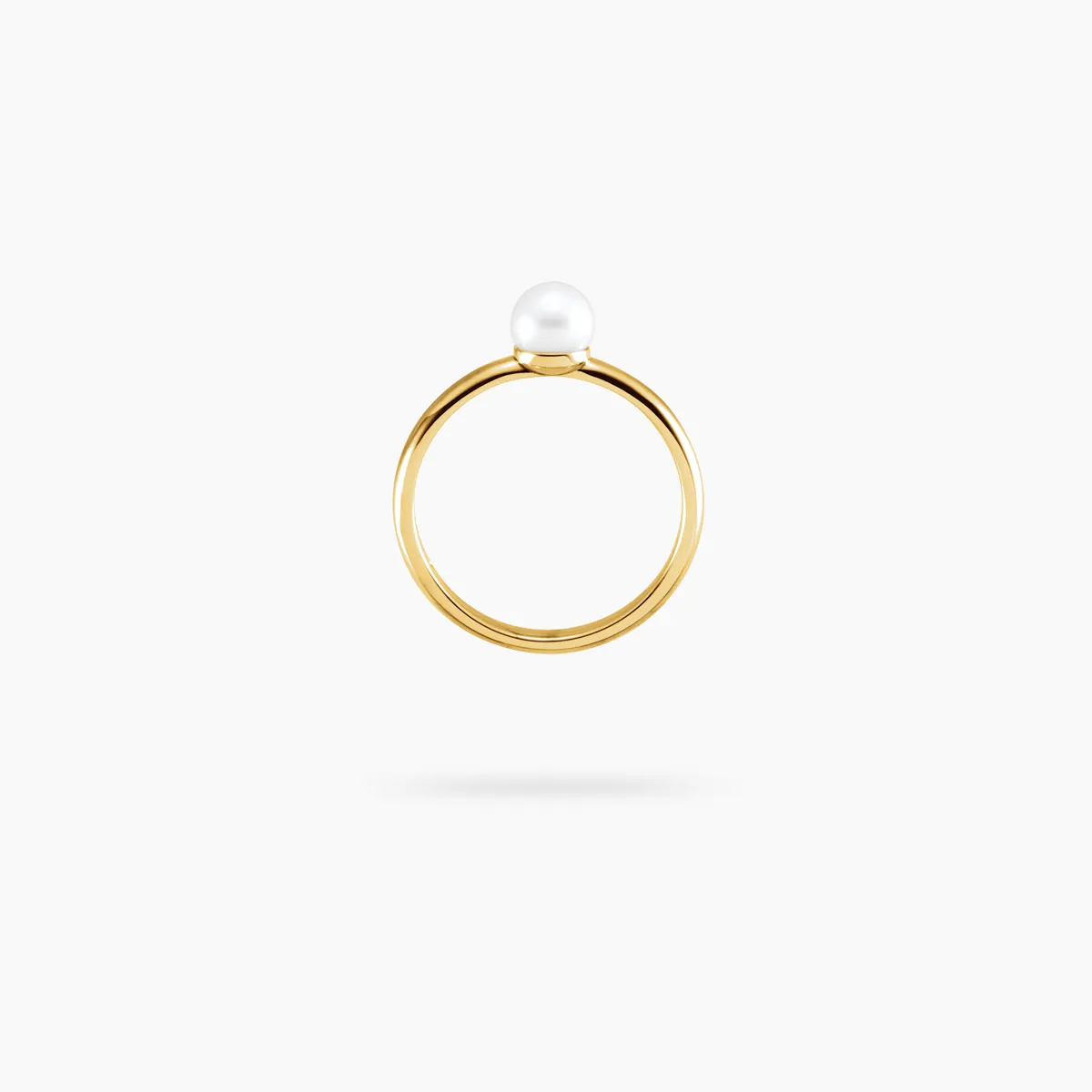 Amare Wear Radiant Pearl Solitaire Ring - Made to Order