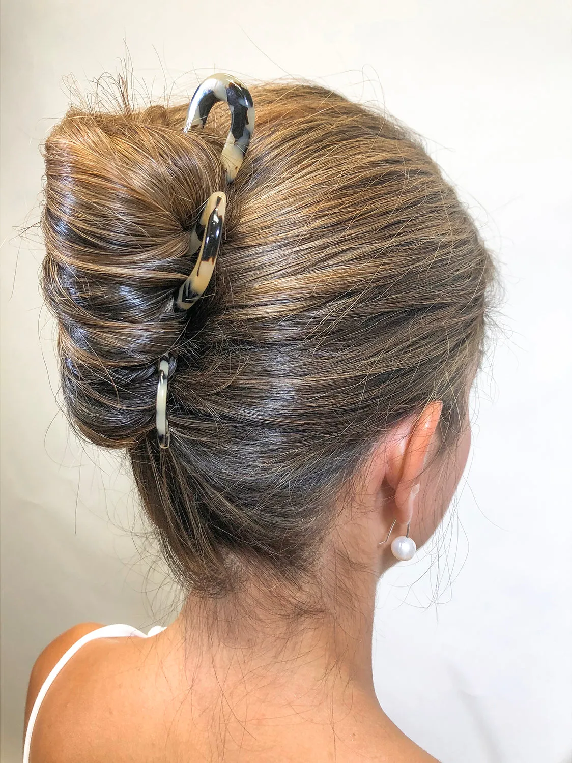 Amber Light Tortoiseshell Hair Pin