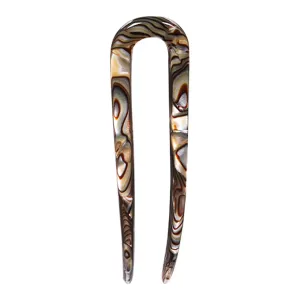 Amber Onyx Hair Pin