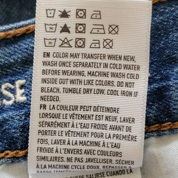 American Eagle Outfitters AEO Cutoff Vintage High Rise Festival Denim Jean Short