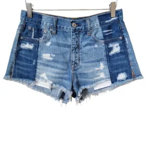 American Eagle Outfitters AEO Cutoff Vintage High Rise Festival Denim Jean Short