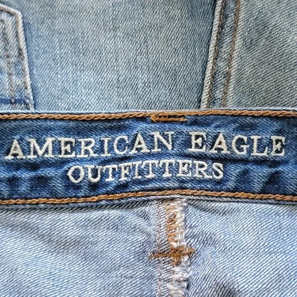 American Eagle Outfitters AEO Cutoff Vintage High Rise Festival Denim Jean Short