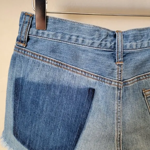 American Eagle Outfitters AEO Cutoff Vintage High Rise Festival Denim Jean Short