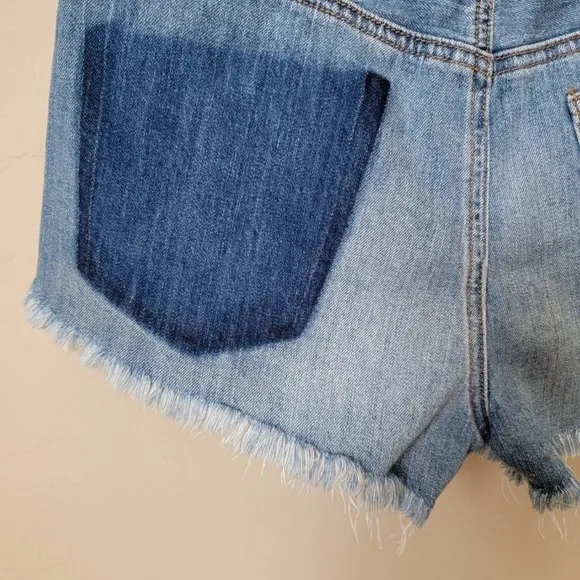 American Eagle Outfitters AEO Cutoff Vintage High Rise Festival Denim Jean Short