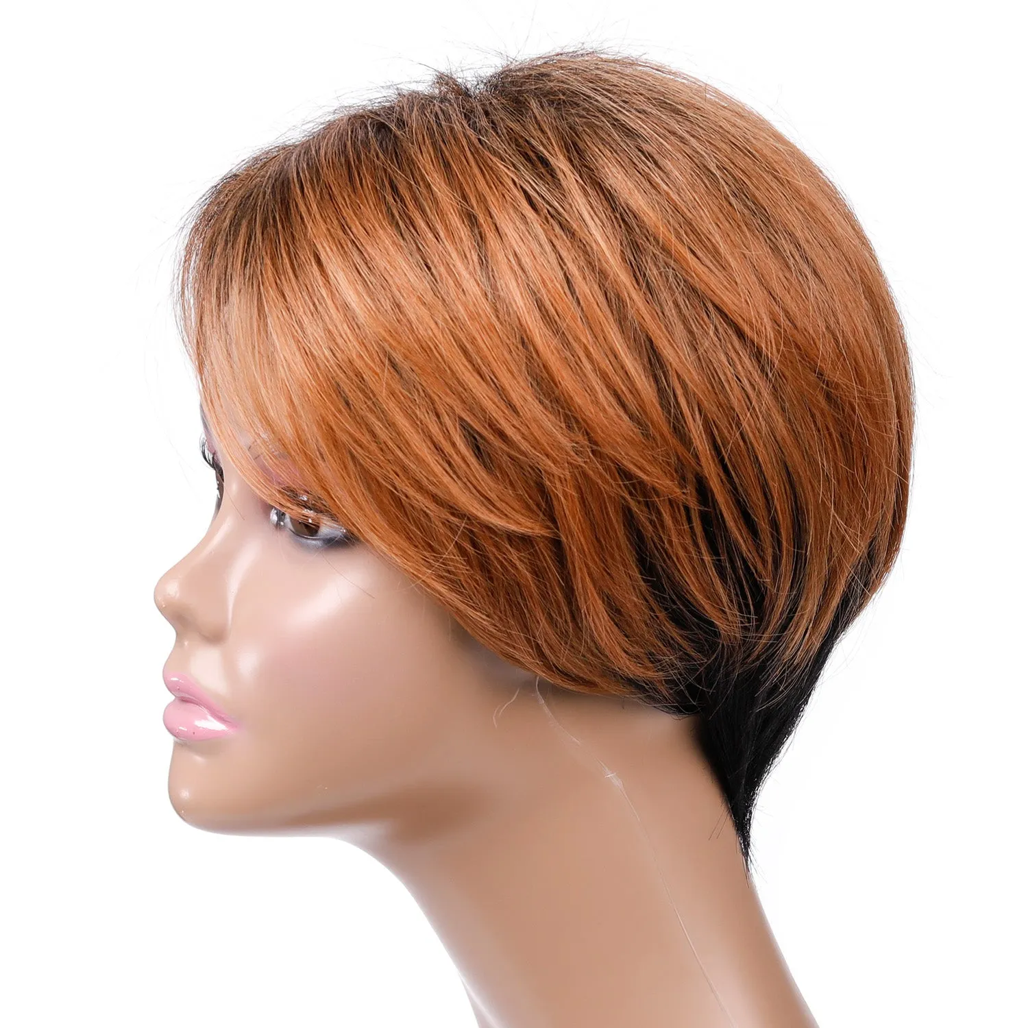 Anita | Blonde Short Pixie Cut Straight Synthetic Hair Wig With Bangs