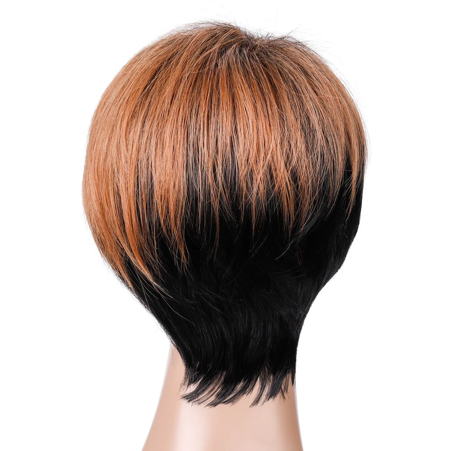 Anita | Blonde Short Pixie Cut Straight Synthetic Hair Wig With Bangs