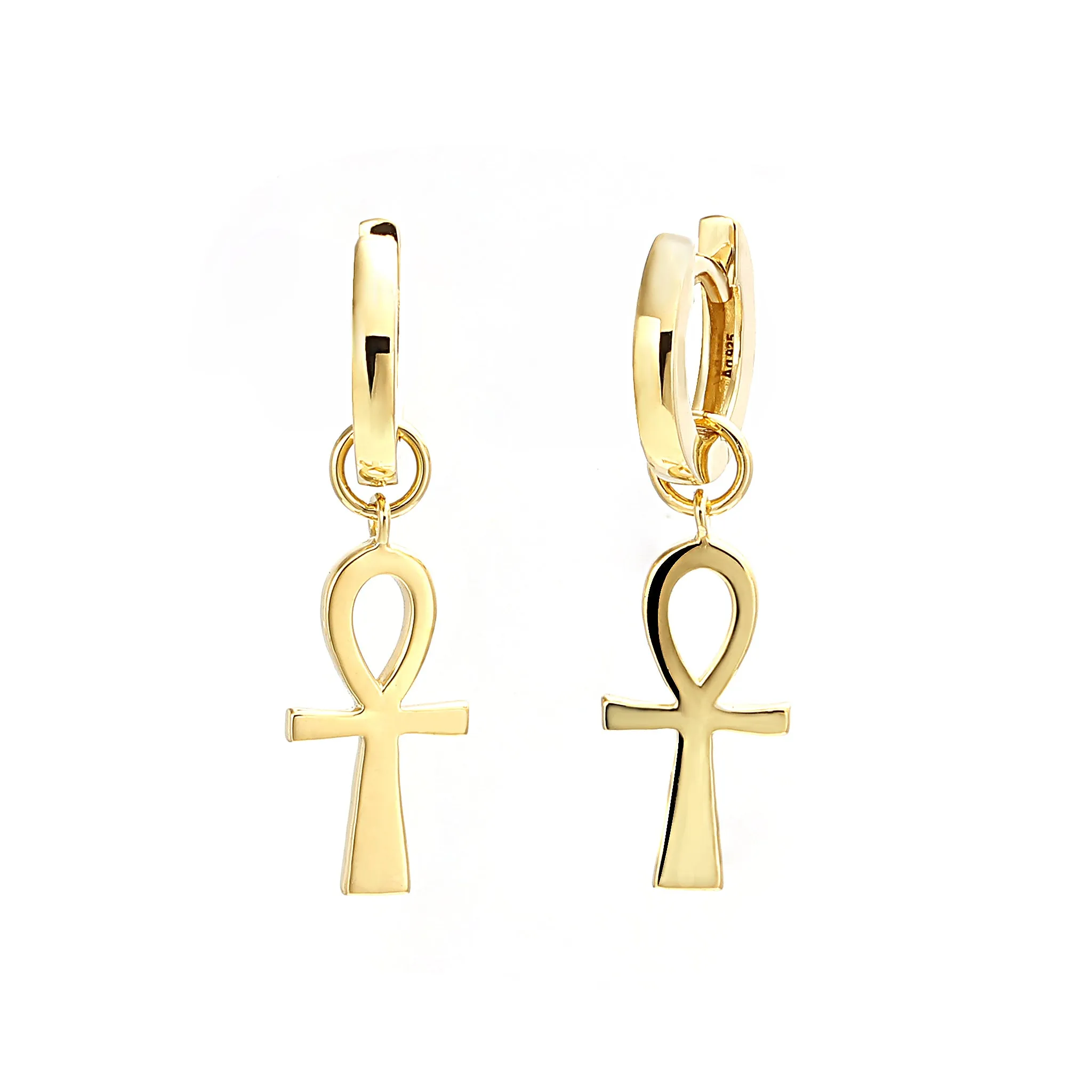 Ankh Hoop Earrings