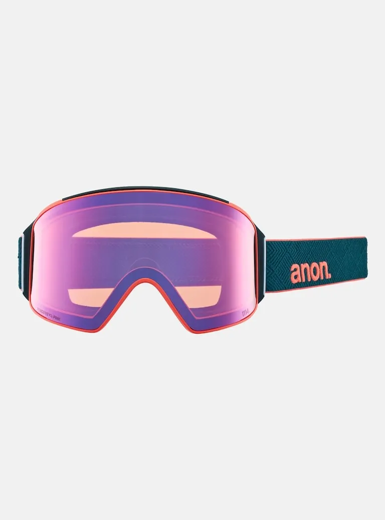 Anon M4 Cylindrical Goggles   Bonus Lens   MFI® Face Mask - DPMLD/PRCV VRBL BLUE- 2025