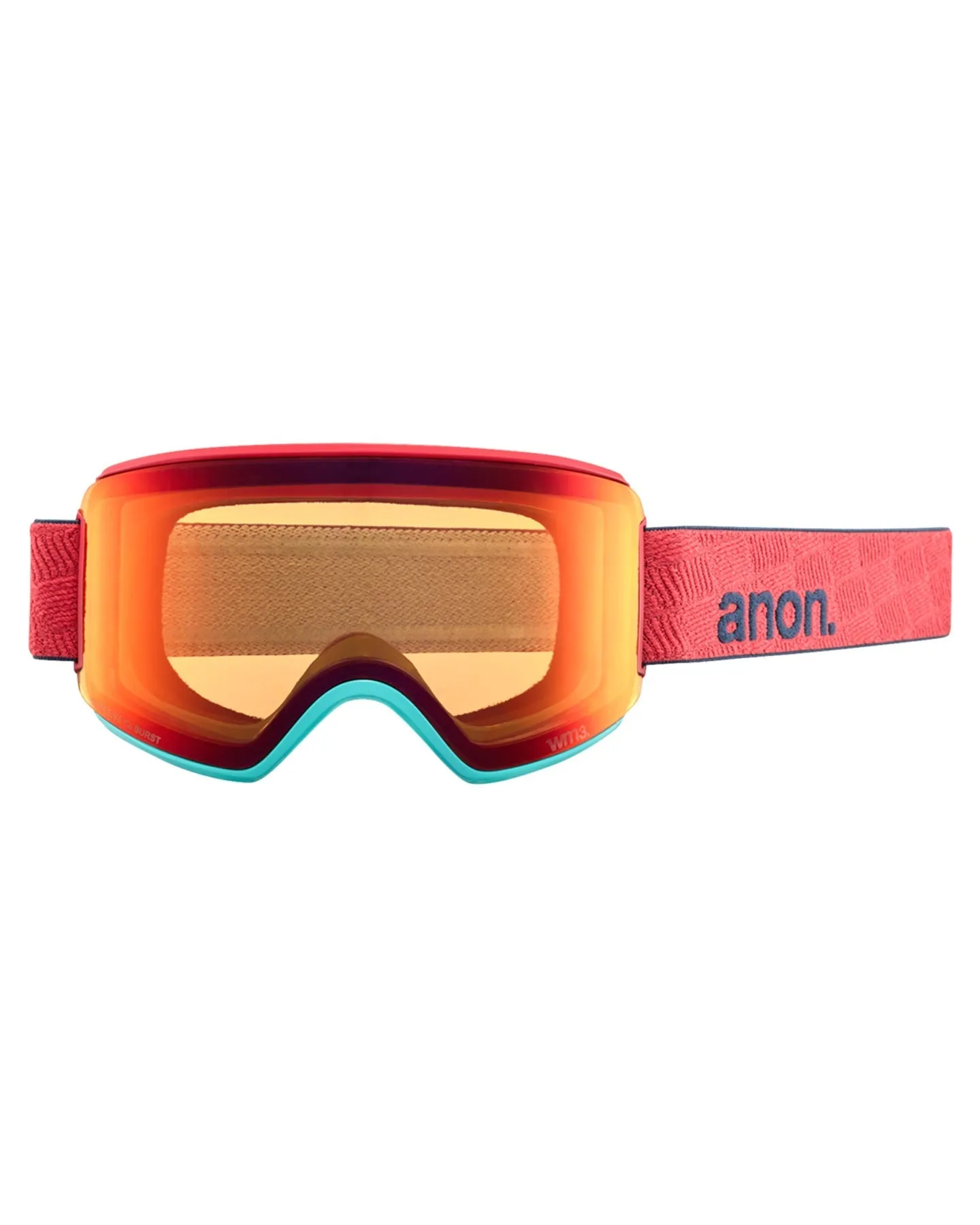 Anon WM3 Low Bridge Fit Snow Goggles   Bonus Lens   MFI - Coral / Perceive Sunny Bronze