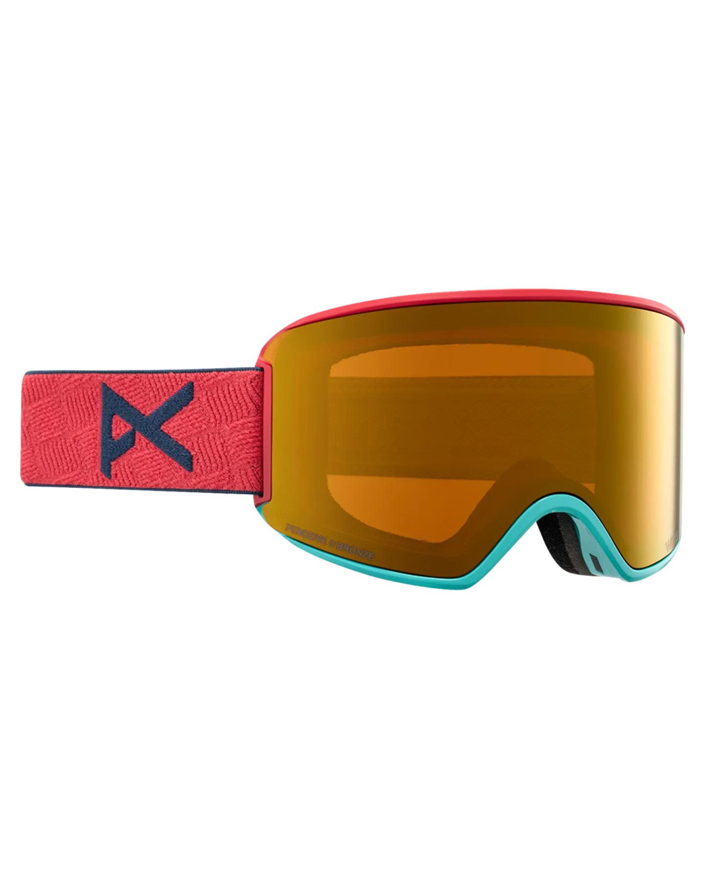 Anon WM3 Low Bridge Fit Snow Goggles   Bonus Lens   MFI - Coral / Perceive Sunny Bronze