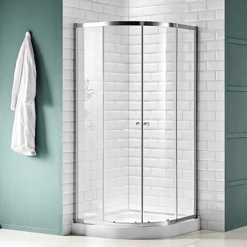 Anzzi Mare 35 in. x 76 in. Framed Shower Enclosure with TSUNAMI GUARD in Polished Chrome