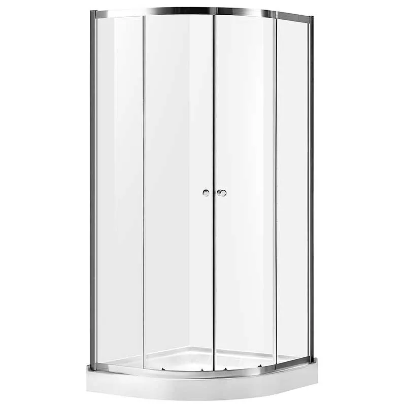 Anzzi Mare 35 in. x 76 in. Framed Shower Enclosure with TSUNAMI GUARD in Polished Chrome