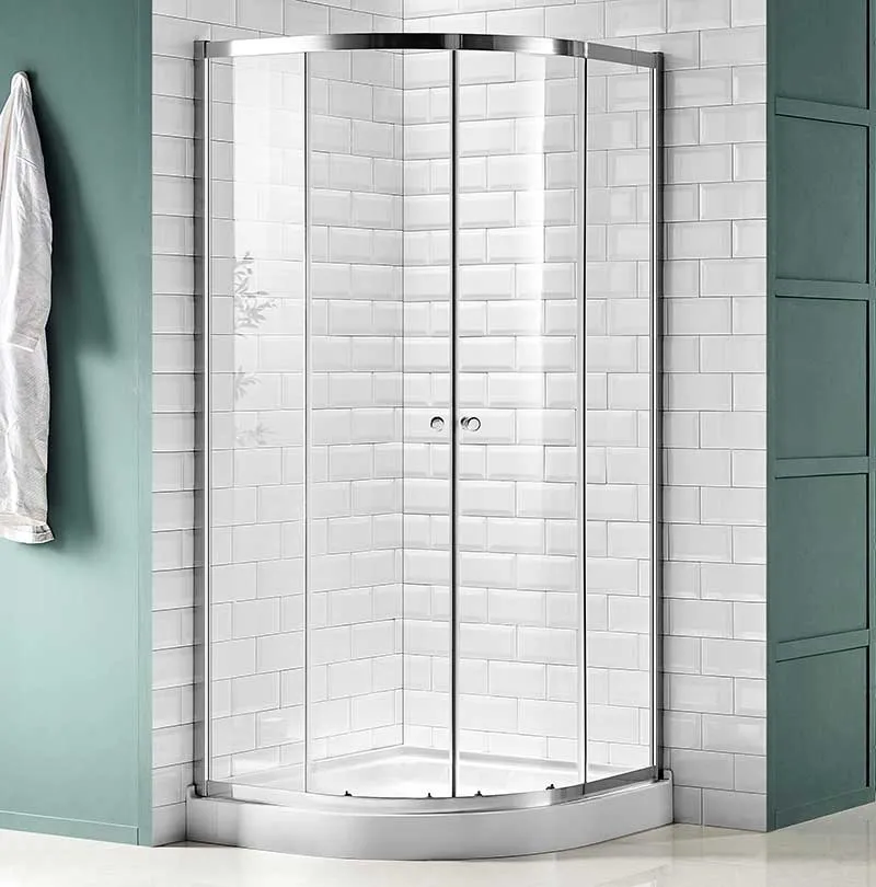 Anzzi Mare 35 in. x 76 in. Framed Shower Enclosure with TSUNAMI GUARD in Polished Chrome