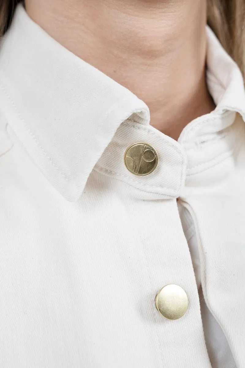Arizona Upcycled Denim Jacket | White