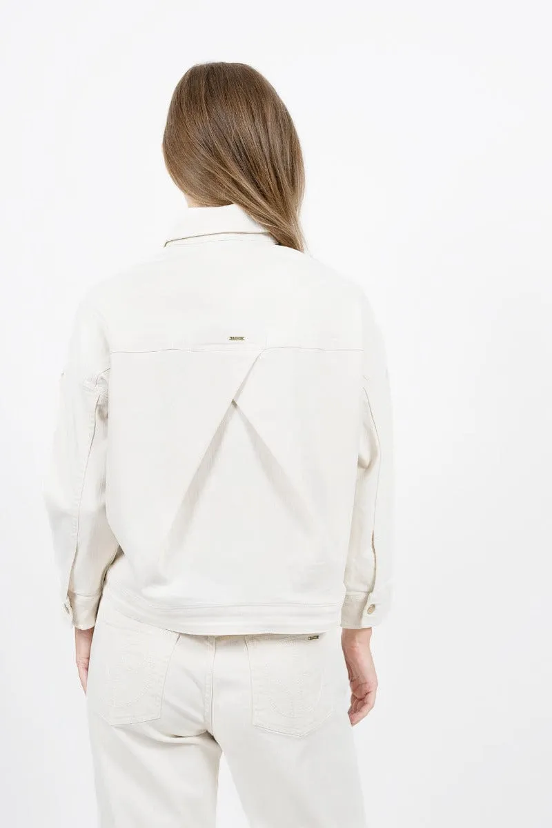 Arizona Upcycled Denim Jacket | White