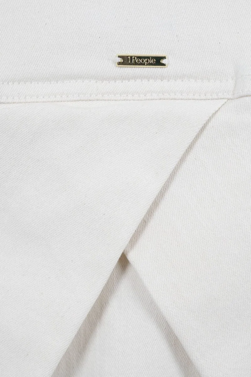 Arizona Upcycled Denim Jacket | White