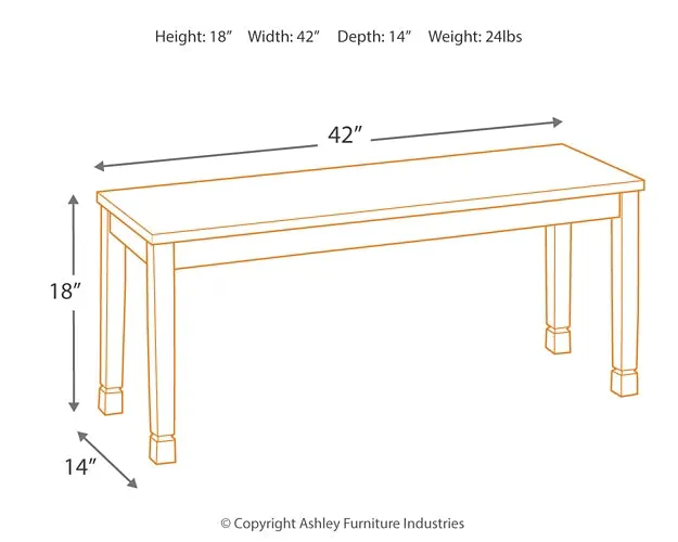 Ashley Express - Owingsville Large Dining Room Bench