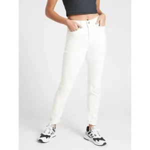 Athleta Sculptek High Rise Denim Ultra Skinny Jeans White 4