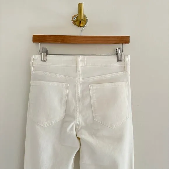 Athleta Sculptek High Rise Denim Ultra Skinny Jeans White 4