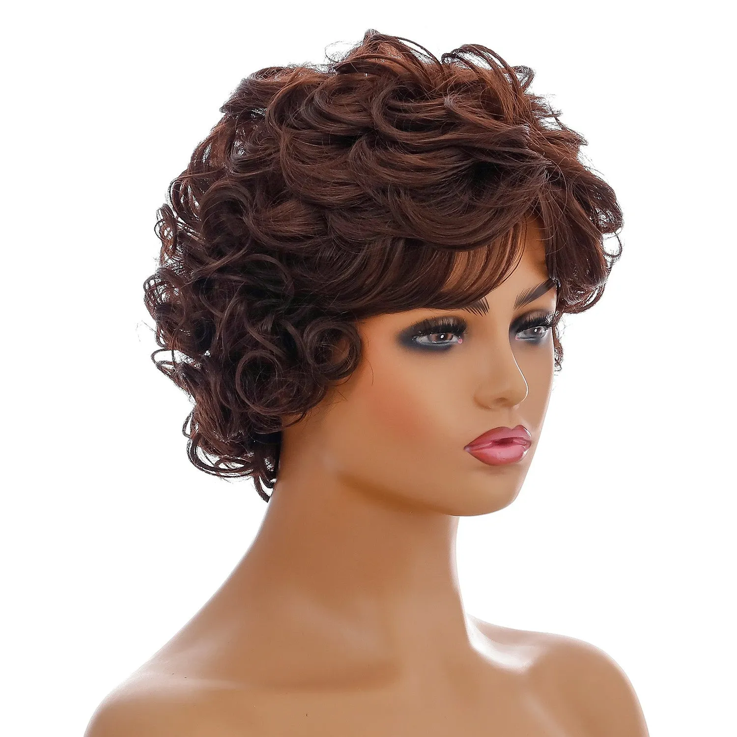 Aye Captain | Black Short Pixie Cut Wavy Synthetic Hair Wig