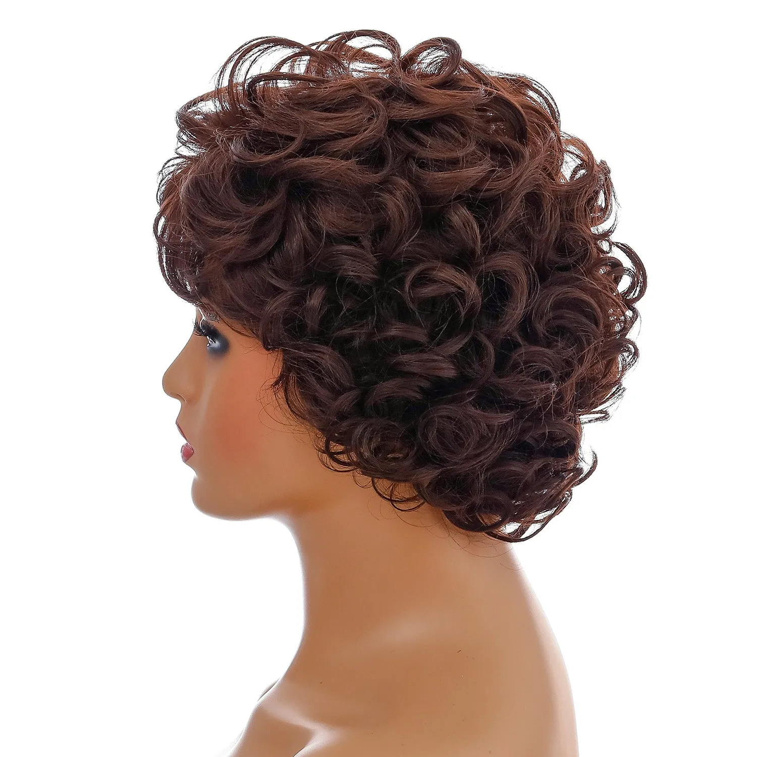 Aye Captain | Black Short Pixie Cut Wavy Synthetic Hair Wig